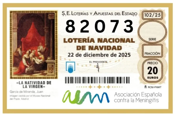 Lotería Solidaria AEM. El número (82073) que apoya la lucha contra la meningitis